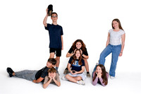 Fun group poses in the studio-2